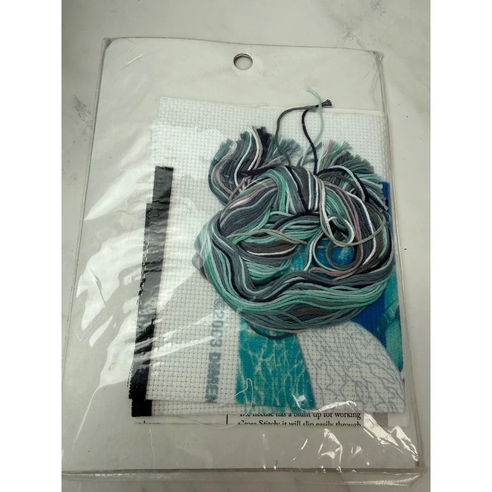 Dimensions Vintage No Count Cross Stitch Kit Dolphins New